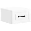 vidaXL Wall-Mounted Bedside Cabinet High Gloss White 34.5 x 33 x 20 cm