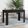 vidaXL Dining Table Black 120x60x76 cm Engineered Wood
