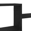vidaXL Wall Shelf Black Oak 104x15x49 cm Engineered Wood