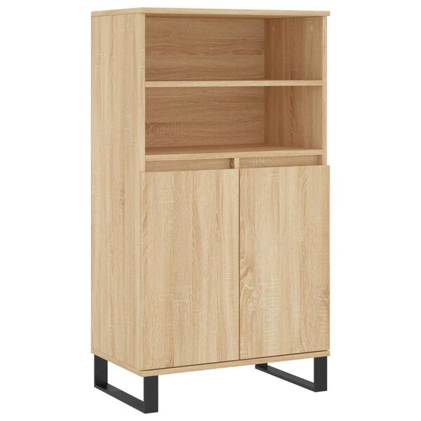 vidaXL Highboard Sonoma Oak 60x36x110 cm Engineered Wood
