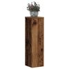 vidaXL Plant Stand 2pcs Old Wood 17x17x60 cm Engineered Wood
