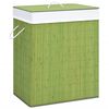 vidaXL Bamboo Laundry Basket Green 100 L