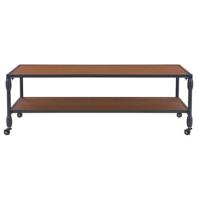 vidaXL Coffee Table with Shelf 120x60x40 cm Solid Fir Wood