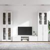 vidaXL TV Cabinet Set with Drawer with Shelf White Engineered Wood