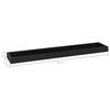 vidaXL Loggia Wall Shelves 2 pcs Black 80x15x4 cm MDF