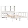 vidaXL Bookcase Bed without Mattress White 160x200 cm Solid Wood Pine