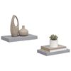 vidaXL Floating Wall Shelves 2 pcs Grey 40x23x3.8 cm MDF