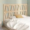 vidaXL Bed Headboard 126x4x100 cm Solid Wood Pine