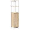 vidaXL Bathroom Cabinet with Shelves Sonoma Oak 36x35x165 cm
