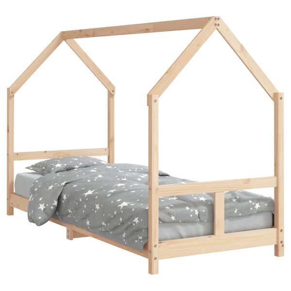 vidaXL Kids Bed Frame 80x200 cm Solid Wood Pine