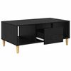 vidaXL Coffee Table Black Oak 90 x 50 x 26.5 cm Engineered Wood