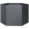 vidaXL Garden Planter Anthracite Hexagon 69x60x45 cm Steel