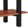 vidaXL Console Table with Shelf Brown and Black 110 x 30 x 75 cm