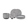Travellife 12 Piece Camping Tableware Set Vita Grey
