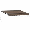 vidaXL Retractable Awning Taupe 4 x 3 m Polyester and Aluminium