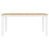 vidaXL 5 Piece Dining Set Panama White Solid Wood Pine