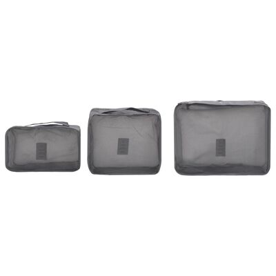 vidaXL 6 Piece Travel Packing Cube Set Grey