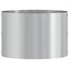 vidaXL Garden Planter Silver 30 x 30 x 20 cm Galvanised Steel
