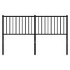 vidaXL Metal Replace Headboard Black 150 cm