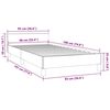 vidaXL Bed Frame without Mattress White 90x190cm Single Faux Leather