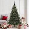 vidaXL Artificial Christmas Tree with 300 LEDs with Stand Green 180 cm