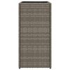 vidaXL Garden Planter Grey 30x30x60 cm Poly Rattan