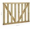 vidaXL Garden Slats Gates 2 pcs Impregnated Pinewood 150x100 cm