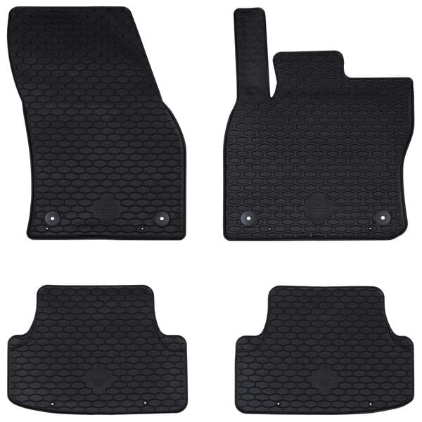 vidaXL Car Mat 4 pcs Black suitable for Seat ATECA 2016- Rubber