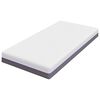 vidaXL Mattress White and Grey 100 x 200 cm Memory Foam