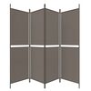vidaXL 4-Panel Room Divider Anthracite 200x220 cm Fabric
