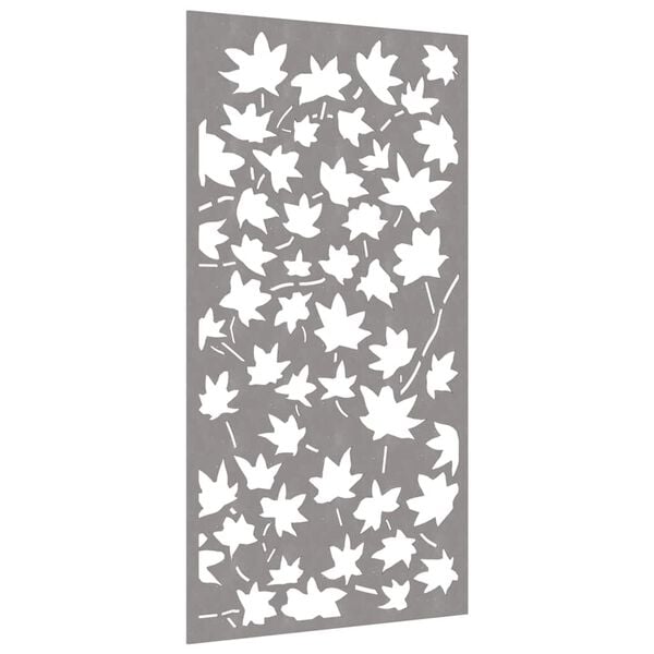vidaXL Garden Wall Decoration 105x55 cm Corten Steel Maple Leaf Design