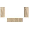 vidaXL TV Cabinet Set Wall-mounted 2 pcs Sonoma Oak Engineered Wood