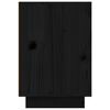 vidaXL Bedside Cabinet Black 50x34x50 cm Solid Wood Pine