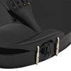 vidaXL Violin Full Set with Bow and Chin Rest Black 4/4