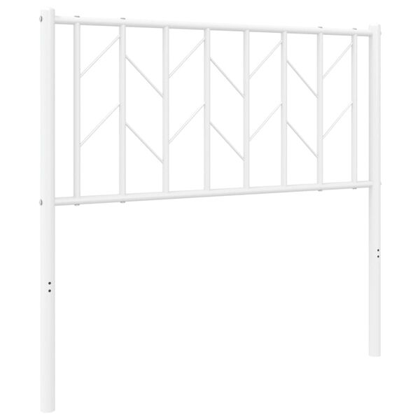 vidaXL Metal Replace Headboard White 90 cm