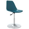 vidaXL Swivel Dining Chairs 4 pcs Turquoise PP