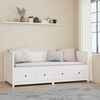 vidaXL Day Bed without Mattress White 90x200 cm Solid Wood Pine
