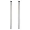 vidaXL Fence Post 2 pcs Silver 90 cm Powder-coated steel