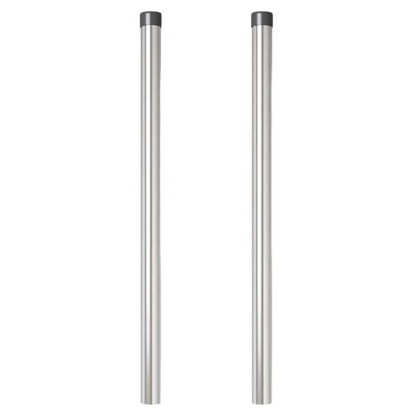 vidaXL Fence Post 2 pcs Silver 90 cm Powder-coated steel