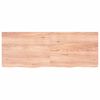 vidaXL Wall Shelf Light Brown 160x60x(2-6) cm Treated Solid Wood Oak