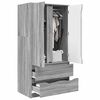 vidaXL Cabinet Manual Grey Sonoma 79.5 x 49 x 156 cm Engineered Wood