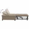 vidaXL Sofa Bed Taupe 194 x 67 x 82 cm Microfiber