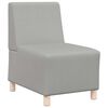 vidaXL Modular Sofa Unit Armless Cloud Grey 55 cm Fabric