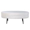 Venture Home Ottoman Otto 100x40x41 cm Velvet Off-white