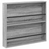 vidaXL Magazine Rack 2 pcs Grey Sonoma 80 x 12 x 70 cm Engineered Wood