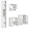 vidaXL Bathroom Furniture Set 4 pcs High Gloss White 61 x 35 x 64 cm