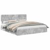 vidaXL Storage Bed Concrete Grey 180 x 200 cm Engineered Wood