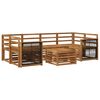vidaXL Outdoor Sofa Set 7 pcs Natural Solid Acacia Wood