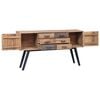 vidaXL Side Cabinet 110x30x75 cm Solid Teak