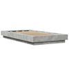 vidaXL Bed Frame without Mattress Concrete Grey 100x200 cm